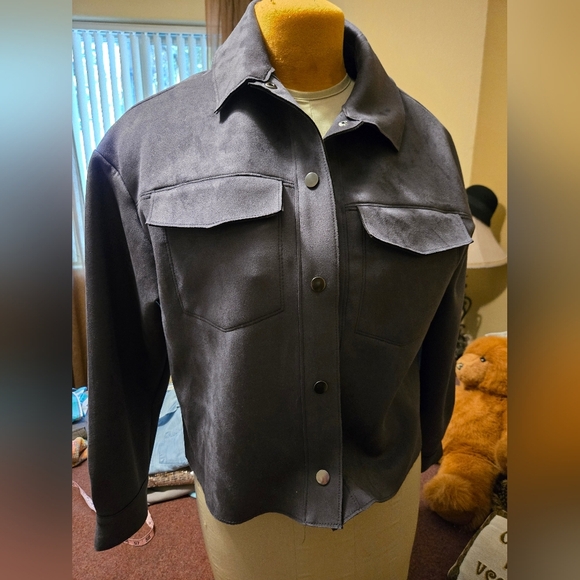 Truth By Republic Faux Suede Jacket Size Small - Picture 1 of 12